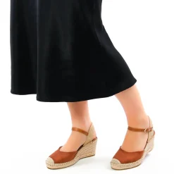 Espadrilles Compensées Tamaris 29610 Cognac