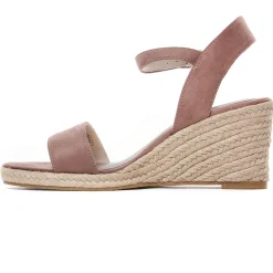 Espadrilles Compensées Tamaris 28300 Old Rose