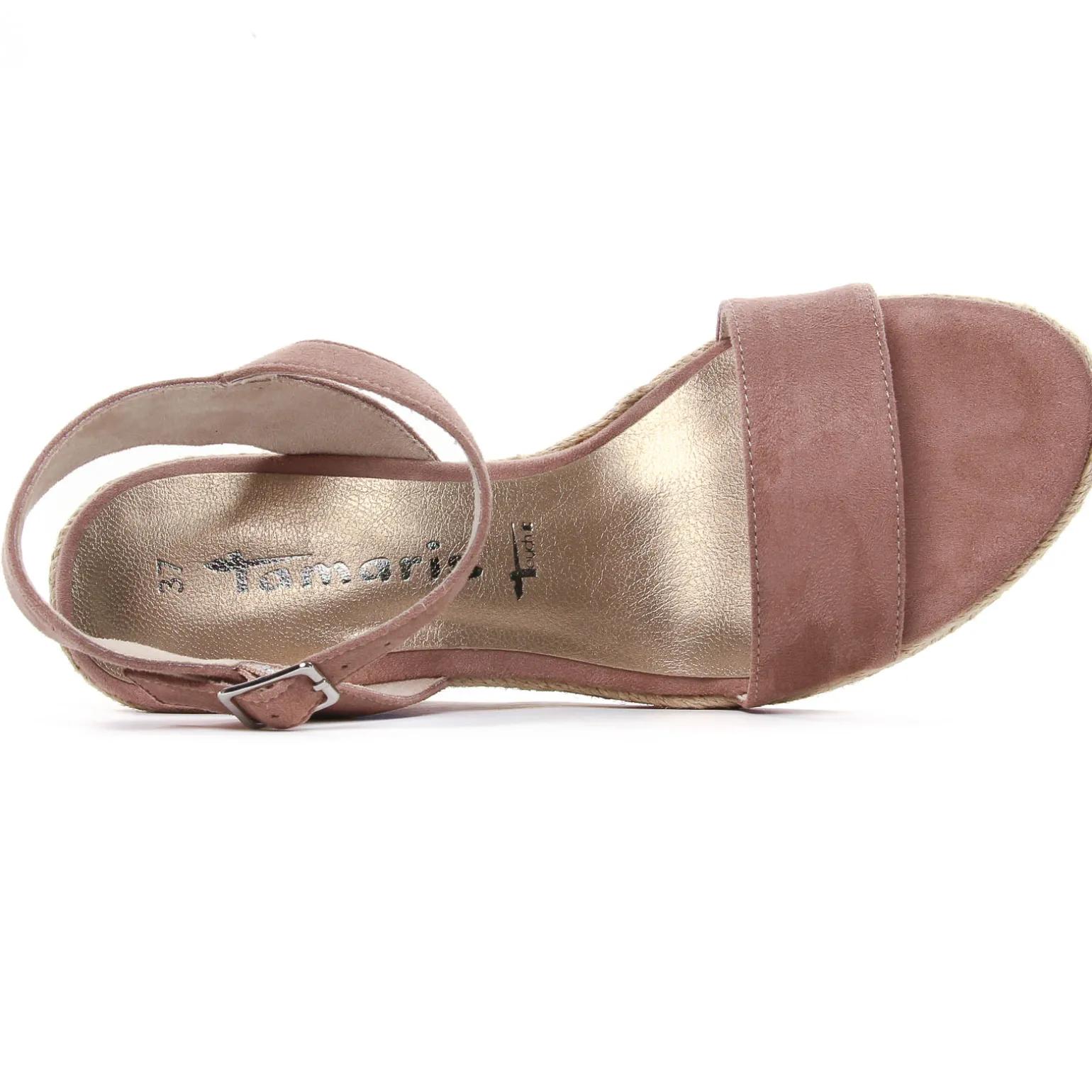 Espadrilles Compensées Tamaris 28300 Old Rose