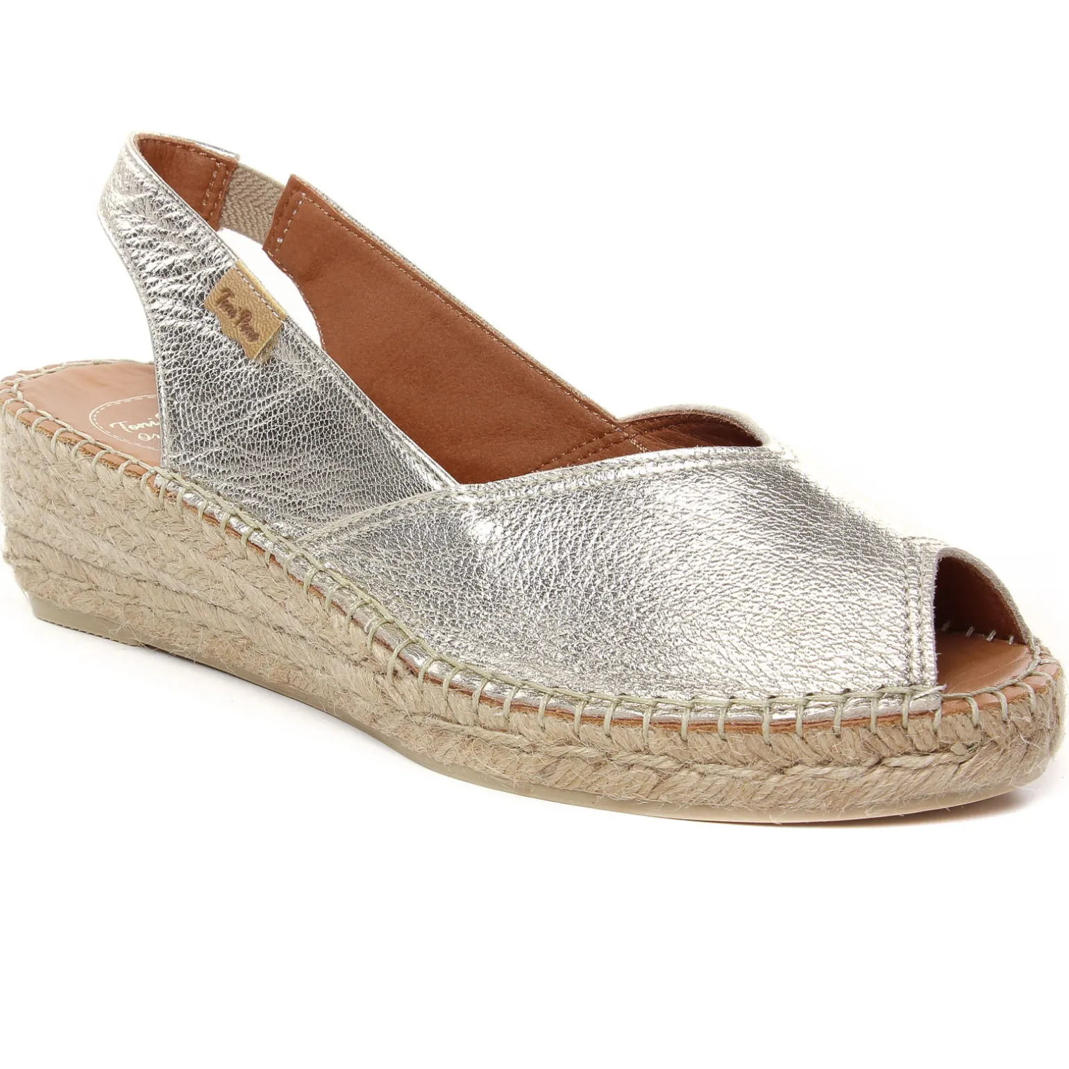 Espadrilles Compensées Toni Pons Berniap Platine