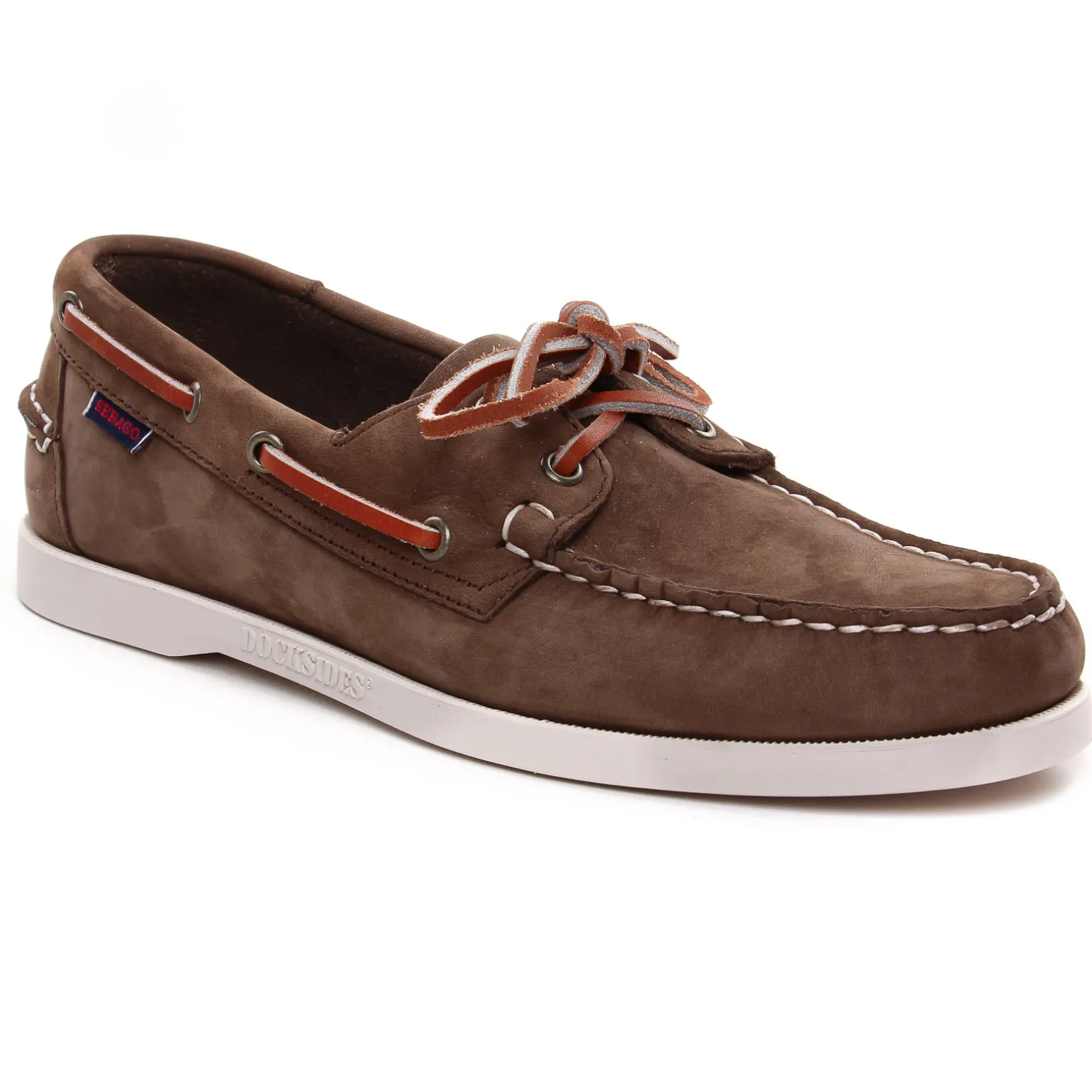 Mocassins Bateaux Sebago Docksides Nbk Dark Brown