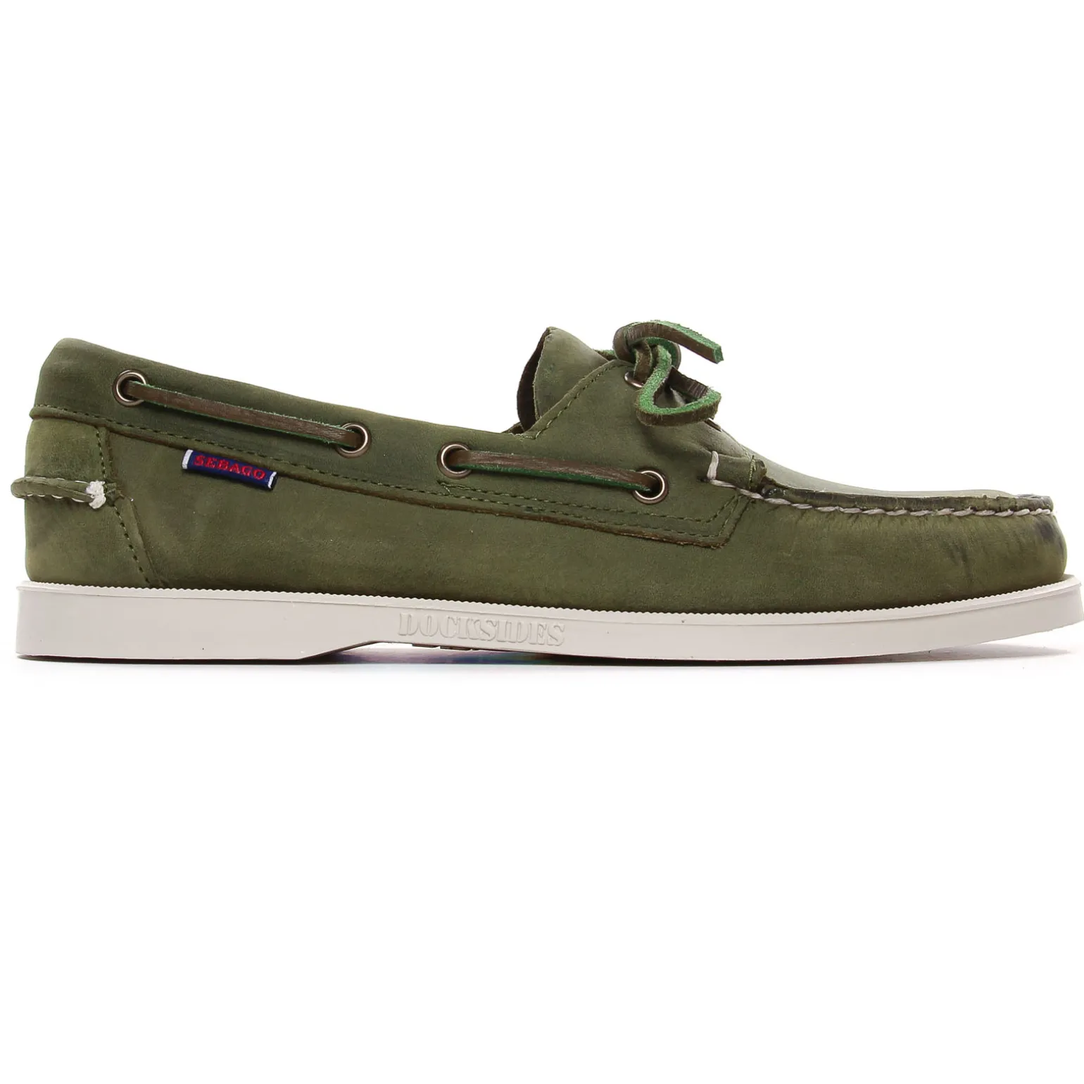 Mocassins Bateaux Sebago Docksides Crazy grenn military