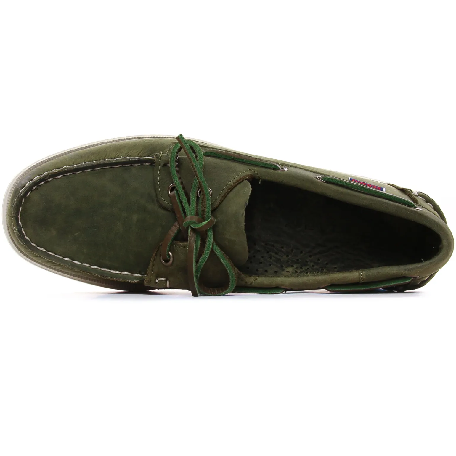 Mocassins Bateaux Sebago Docksides Crazy grenn military