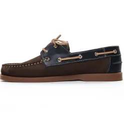 Mocassins Bateaux Yann Bolligen 1421 Nubuck Marron