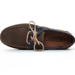 Mocassins Bateaux Yann Bolligen 1421 Nubuck Marron