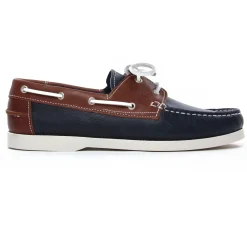 Mocassins Bateaux Yann Bolligen 1421 Marine Marron