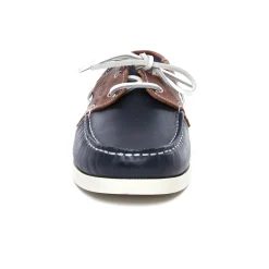 Mocassins Bateaux Yann Bolligen 1421 Marine Marron