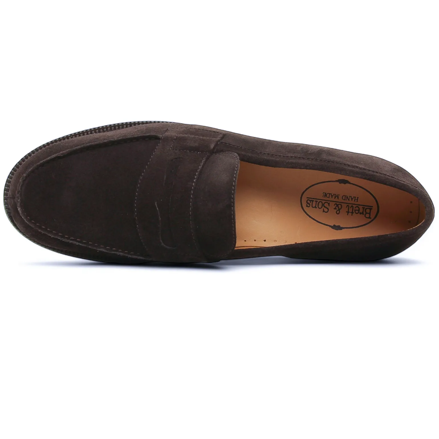 Mocassins Brett Sons James V Velours Marine