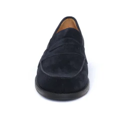 Mocassins Brett Sons James V Velours Marine