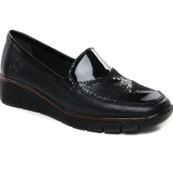 Mocassins Confort Rieker 53785-00 Schwarz