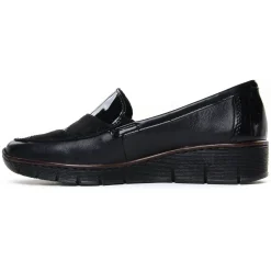 Mocassins Confort Rieker 53785-00 Schwarz