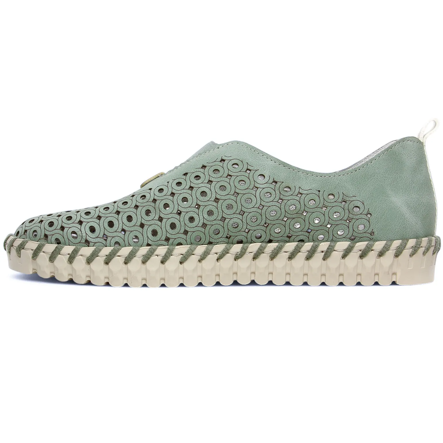 Mocassins Confort Rieker N1963-52 Mint Weiss