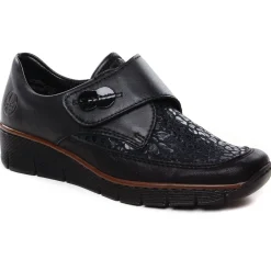 Mocassins Confort Rieker 537C0-00 Schwarz
