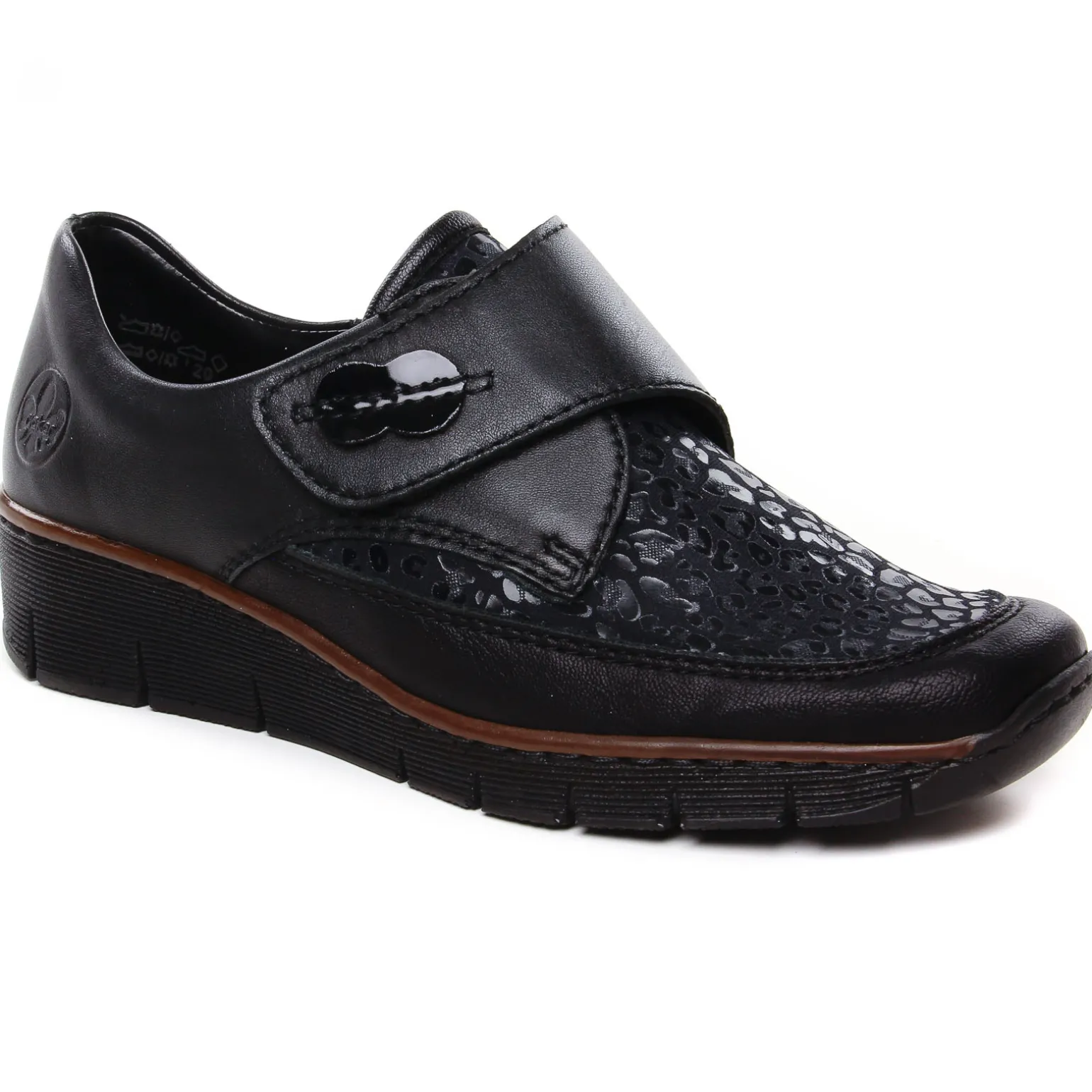 Mocassins Confort Rieker 537C0-00 Schwarz
