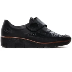 Mocassins Confort Rieker 537C0-00 Schwarz