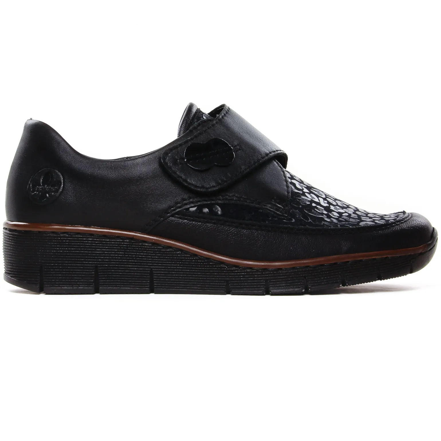 Mocassins Confort Rieker 537C0-00 Schwarz