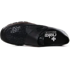 Mocassins Confort Rieker 537C0-00 Schwarz