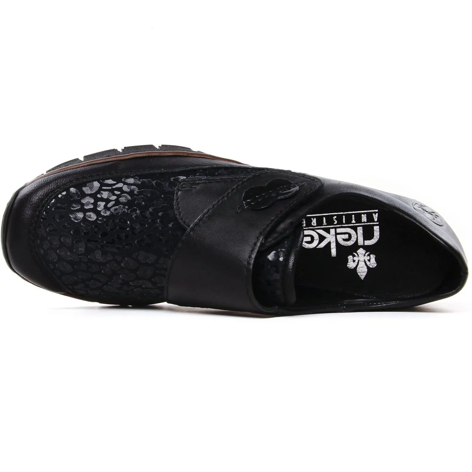 Mocassins Confort Rieker 537C0-00 Schwarz