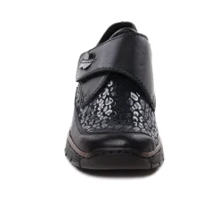 Mocassins Confort Rieker 537C0-00 Schwarz