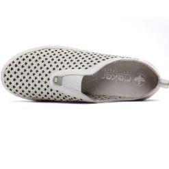Mocassins Confort Rieker N0965-80 Weiss