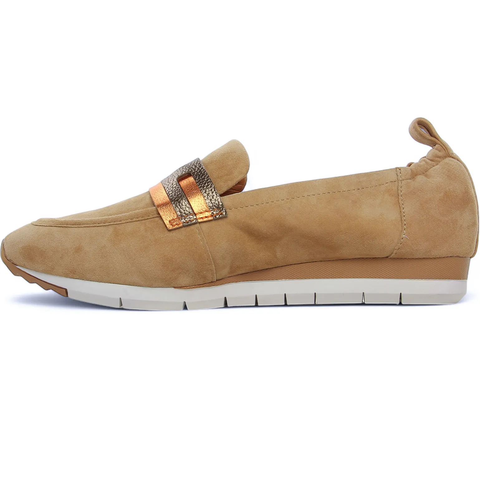 Mocassins Fugitive Venutz Velour Tan