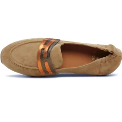 Mocassins Fugitive Venutz Velour Tan