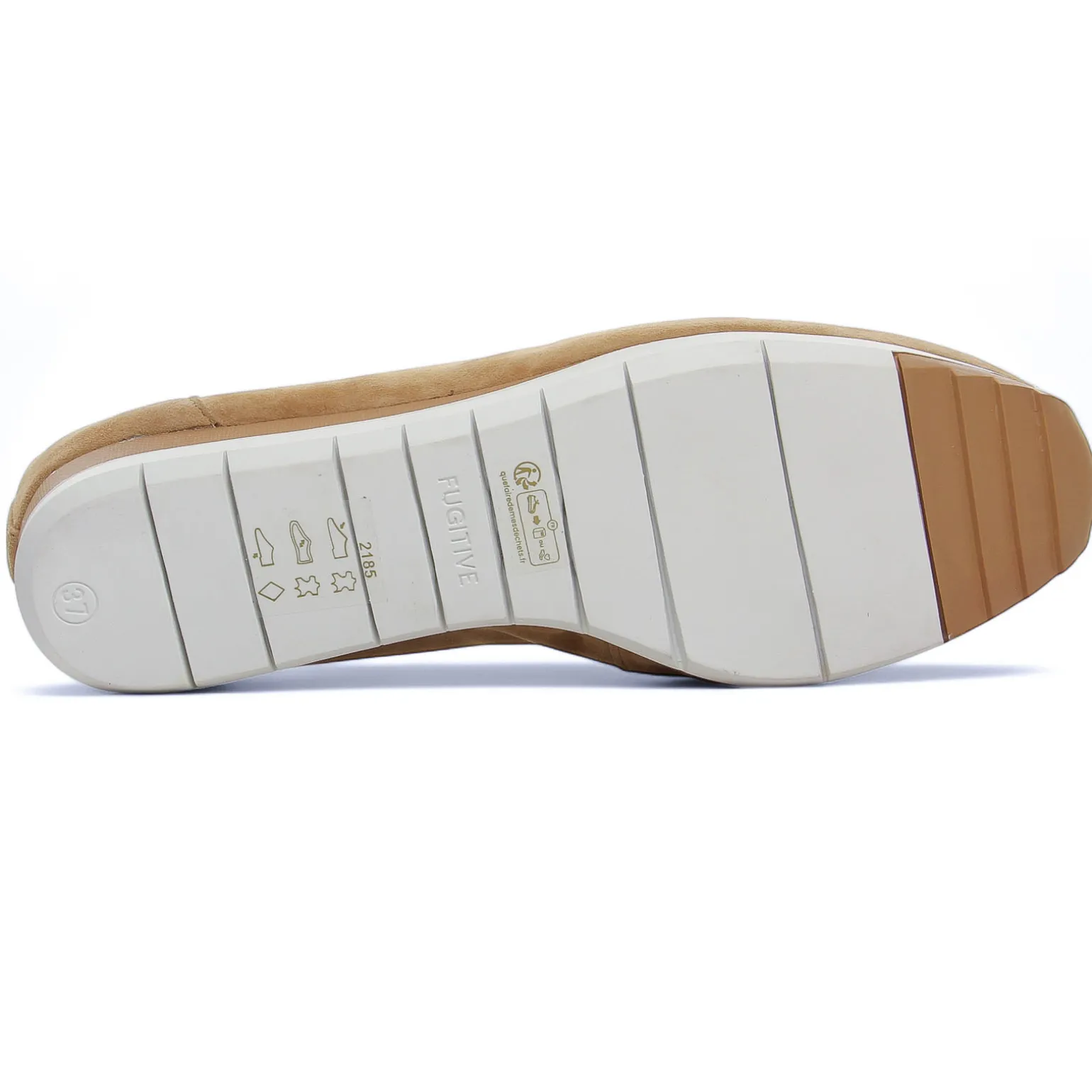 Mocassins Fugitive Venutz Velour Tan