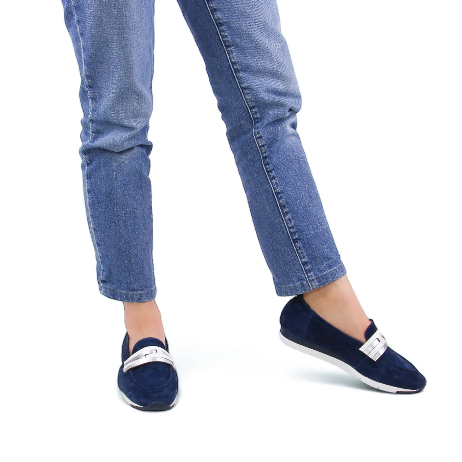 Mocassins Fugitive Venutz Velours Navy