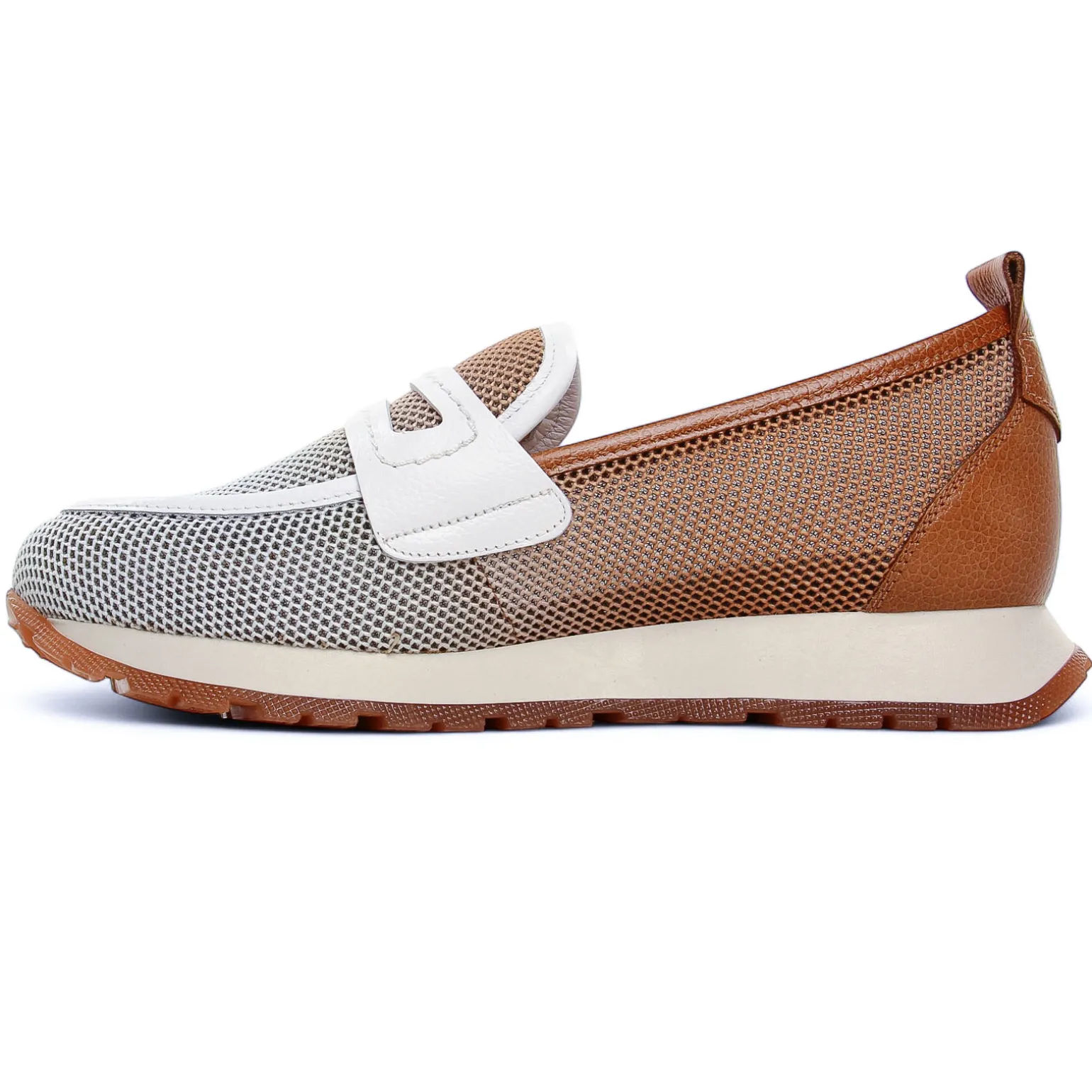 Mocassins Plateforme Hispanitas Borneo White Brown