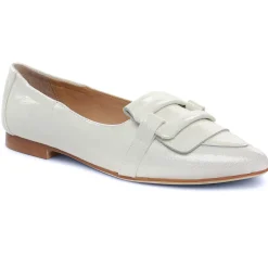 Mocassins Regarde Le Ciel Jeanine-02 Vernis Blanc