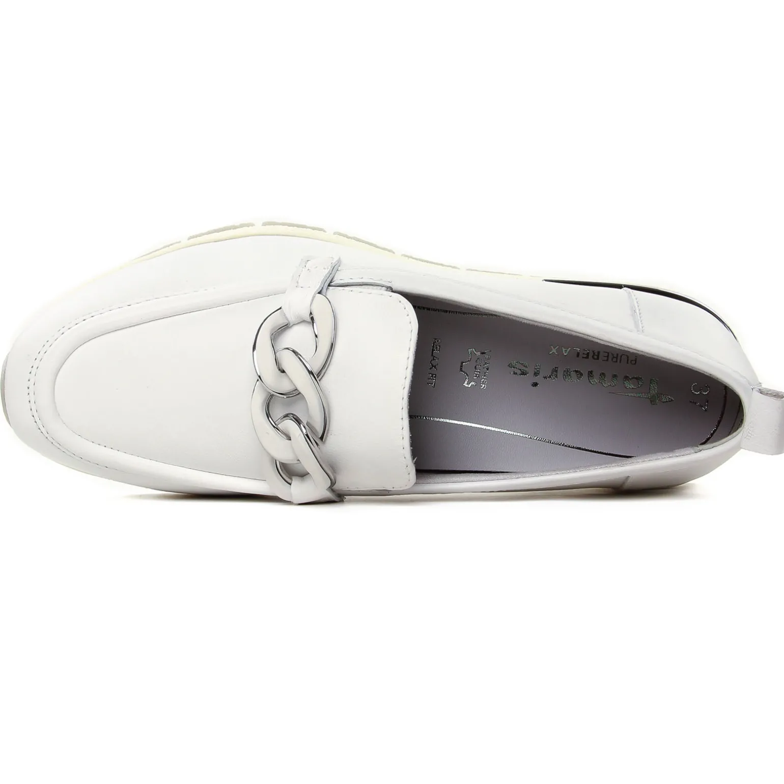 Mocassins Tamaris 24711 White Leather