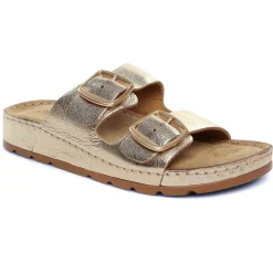 Mules Coco Et Abricot Essigny Gold