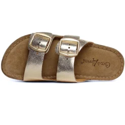 Mules Coco Et Abricot Essigny Gold