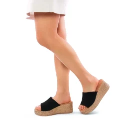 Mules Compensées Eva Frutos 3767 Negro