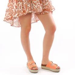 Mules Compensées Mtng Perla 51902 Mandarine