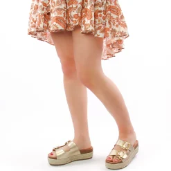 Mules Compensées Mtng Perla 51902 Gold