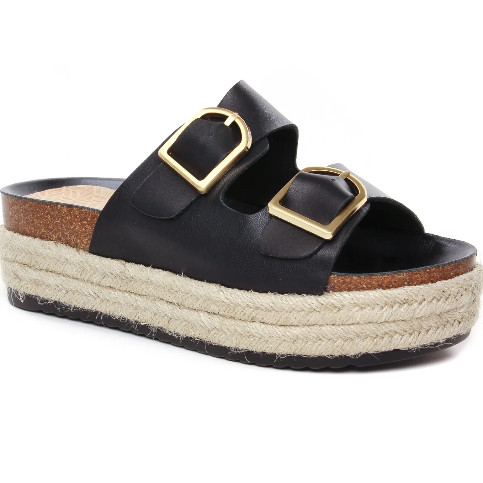 Mules Compensées Mtng Perla 51902 Noir