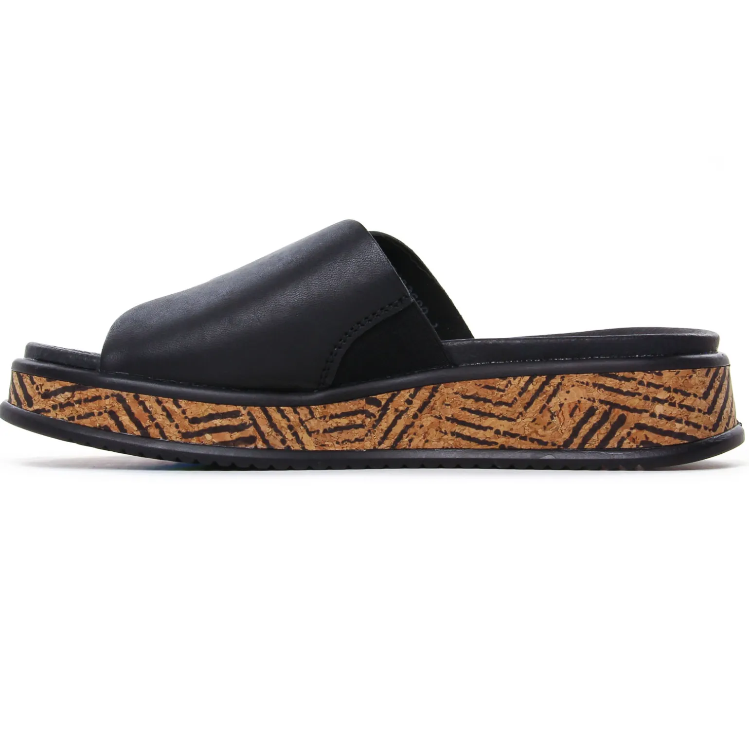 Mules Compensées Rieker W0803-00 Noir