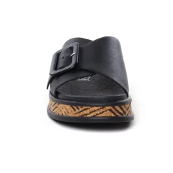Mules Compensées Rieker W0803-00 Noir