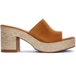 Mules Compensées Scarlatine 32622 Camel