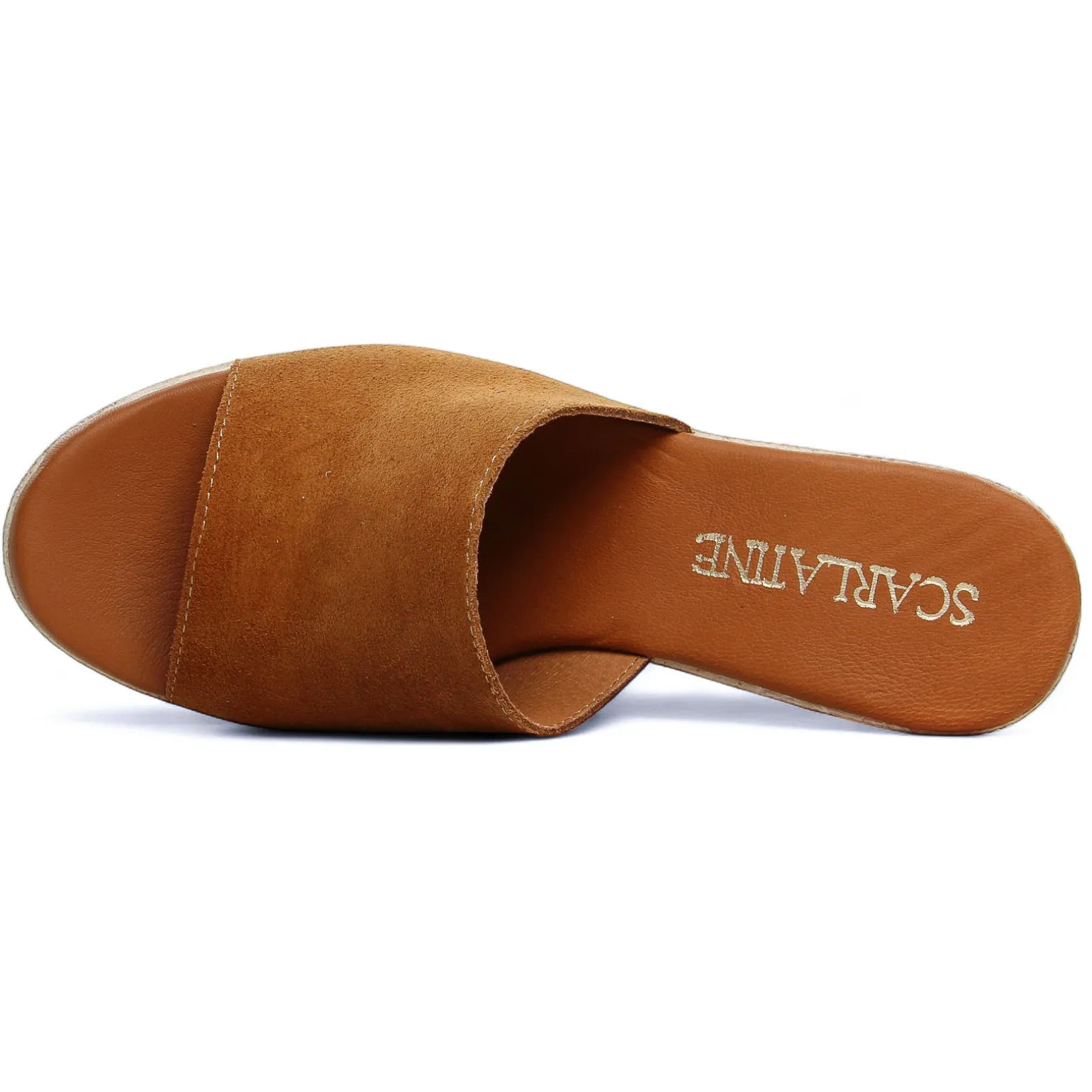 Mules Compensées Scarlatine 32622 Camel