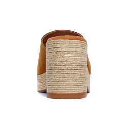 Mules Compensées Scarlatine 32622 Camel