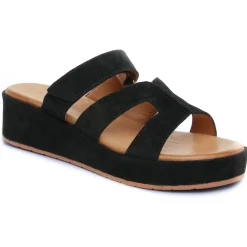 Mules Compensées Scarlatine Gafeau Noir