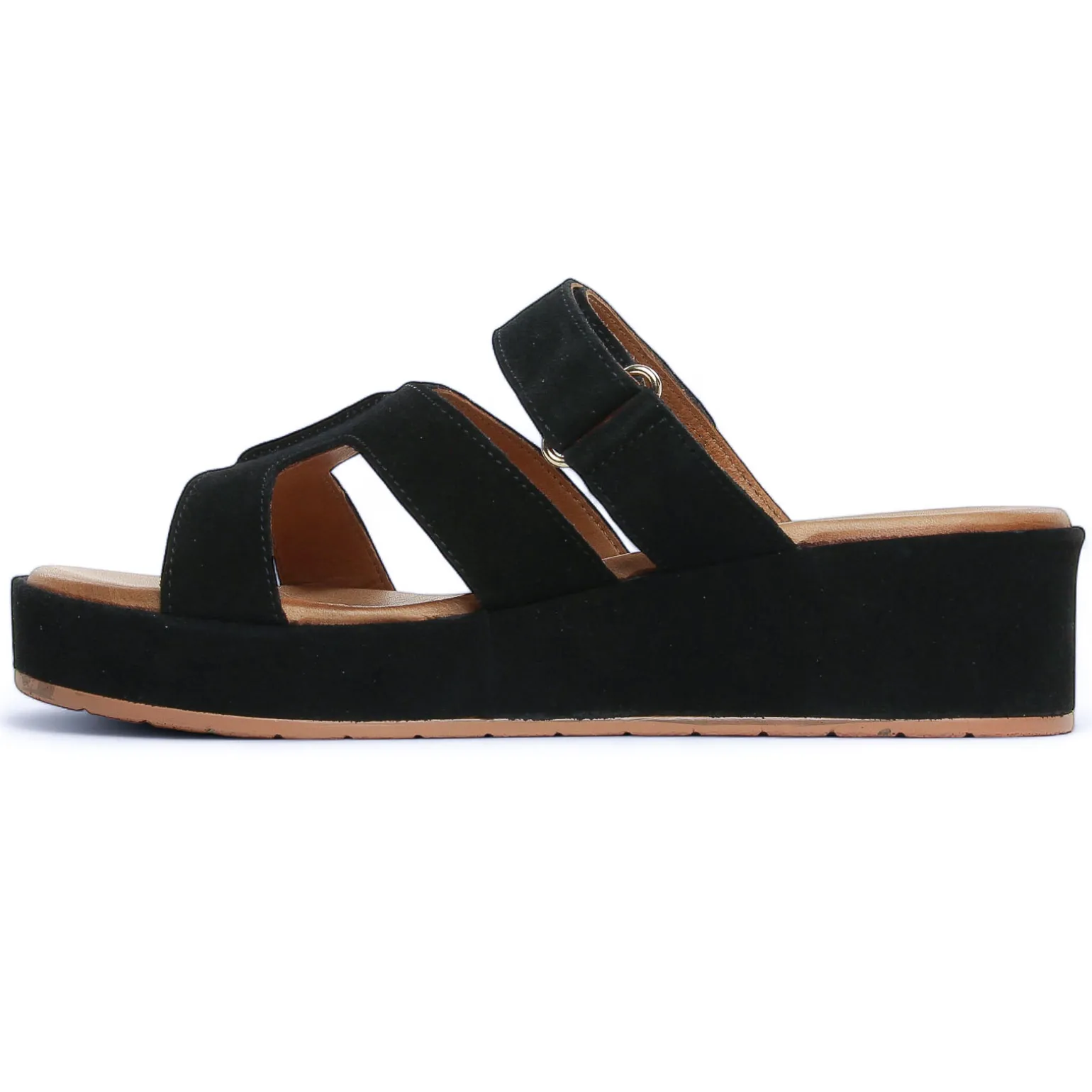 Mules Compensées Scarlatine Gafeau Noir