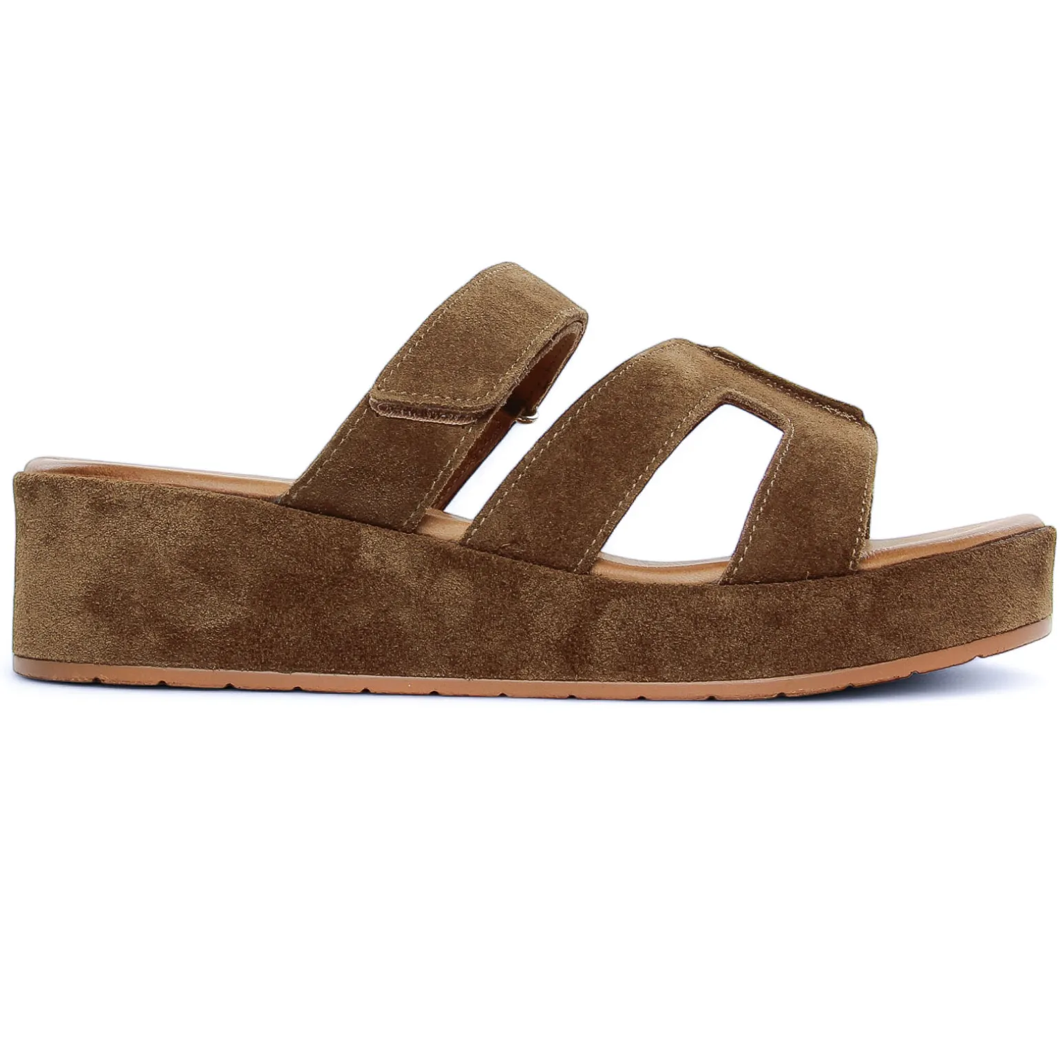 Mules Compensées Scarlatine Gafeau Camel