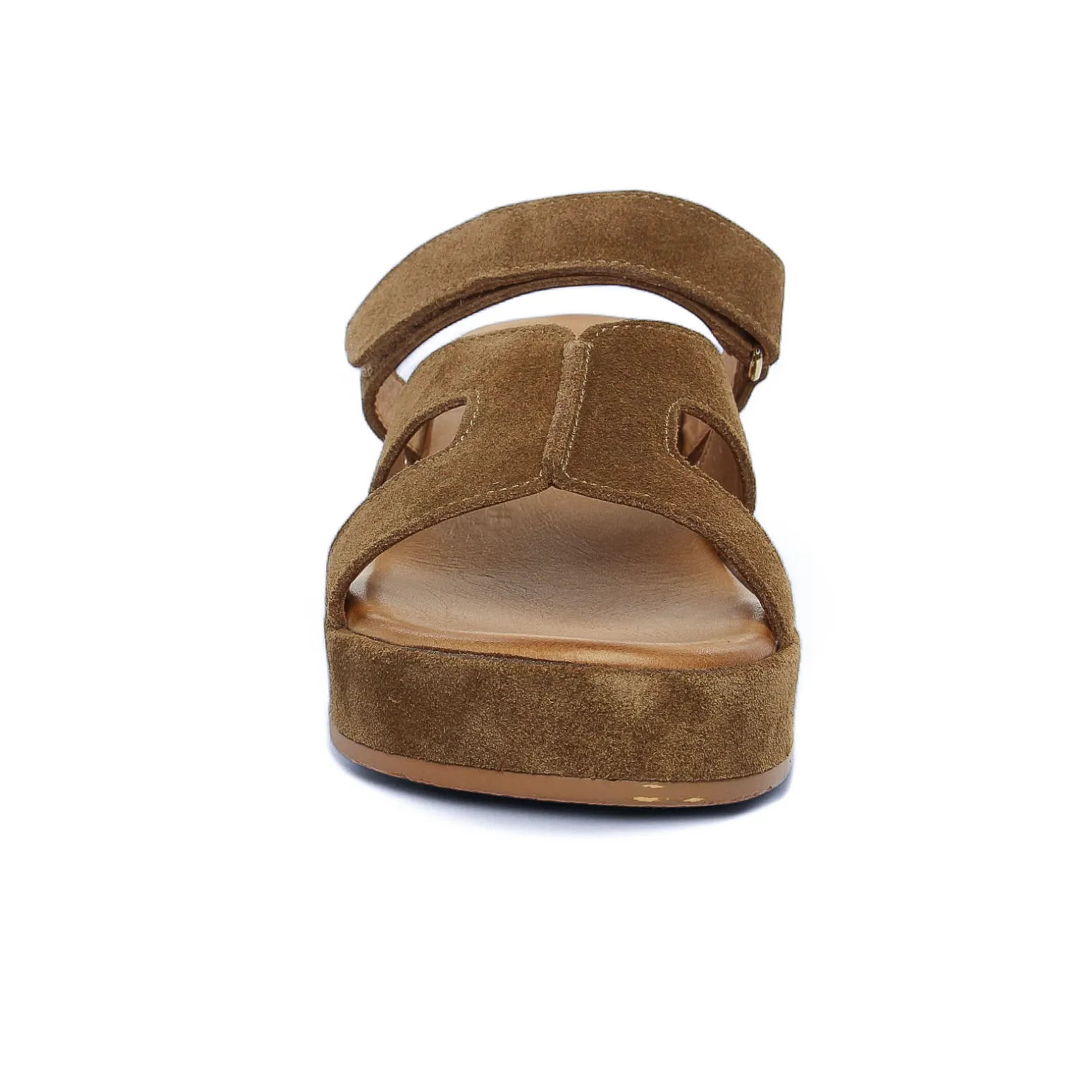 Mules Compensées Scarlatine Gafeau Camel