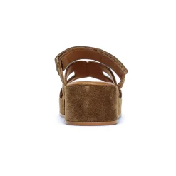 Mules Compensées Scarlatine Gafeau Camel