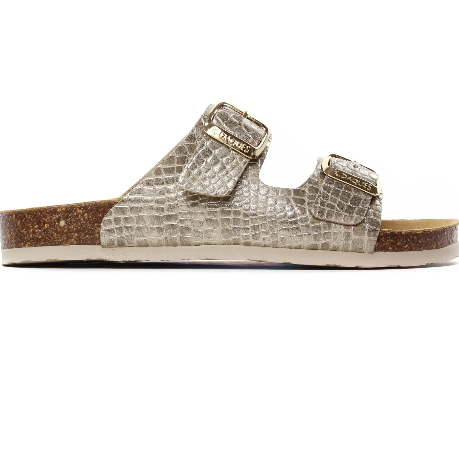 Mules K Daques Ripoll Croco Platine