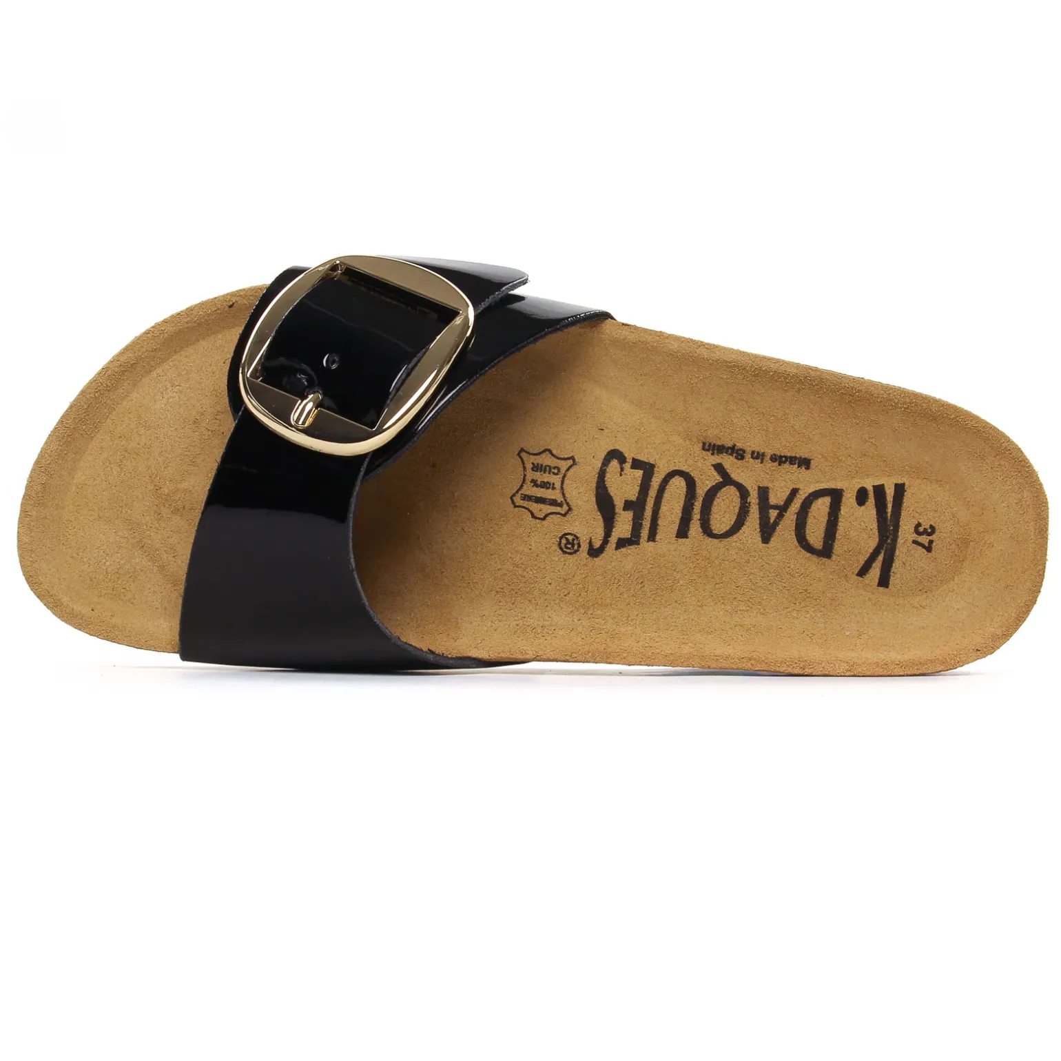 Mules K Daques Roca Vernis Noir