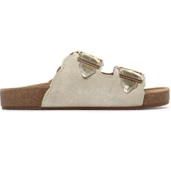 Mules Mtng Lin 54085 Beige Or